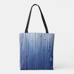 Simply Enspired Blue Shimmery Reusable Tote Bag