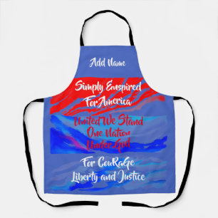 Simply Enspired For America One Nation Customise Apron