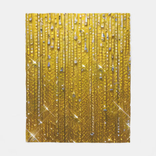 Simply Enspired Golden Shimmery Fleece Blanket