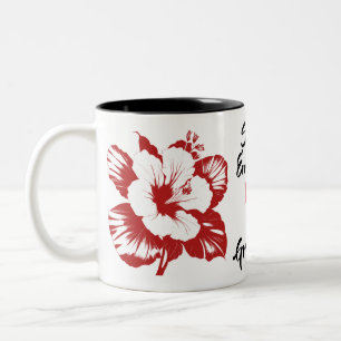 Simply Enspired Hibiscus Customisable Two-Tone Coffee Mug