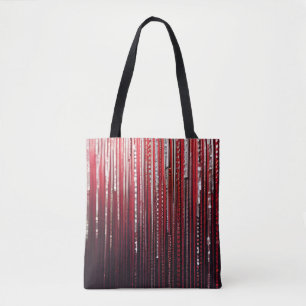 Simply Enspired Red Shimmery Reusable Tote Bag
