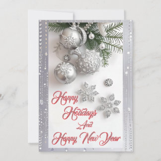 Simply Enspired Silverbell Sparkle Christmas Holiday Card