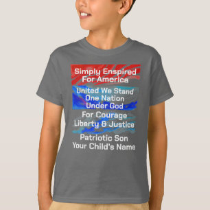 Simply Enspired United We Stand One Nation Boy T-Shirt
