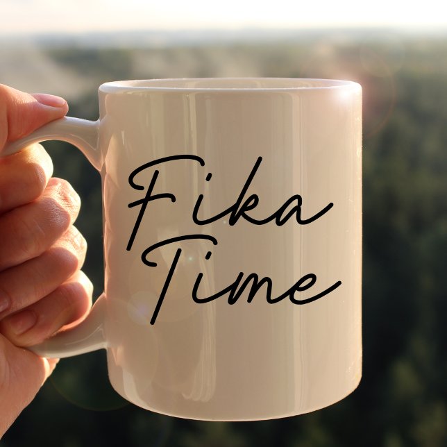 Simply Fika Time  Two-Tone Coffee Mug (Creator Uploaded)