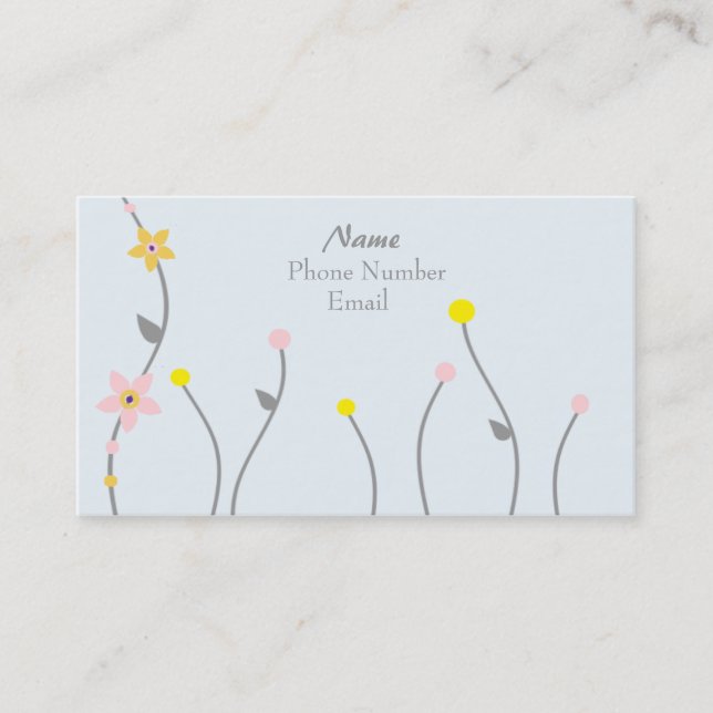 Simply Floral Business Card (Front)