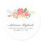 Simply Floral Circle Address Label