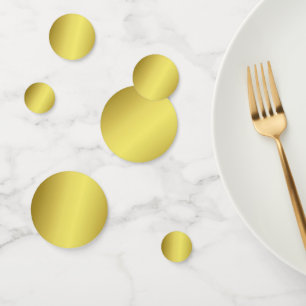 Simply Fun, Bright, and Elegant Gold Confetti