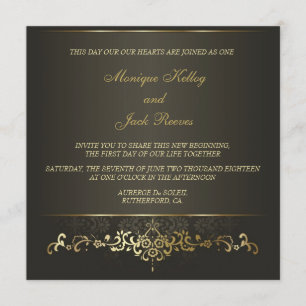 Simply Gold Invitation