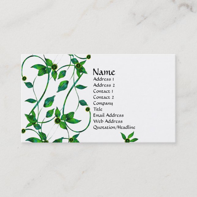 Simply Green Business Card (Front)