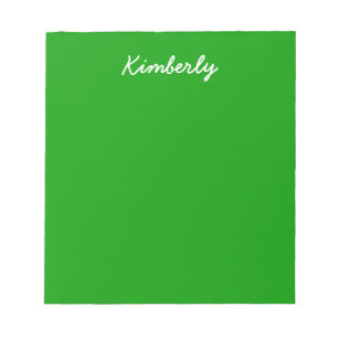 Simply Green Solid Colour Notepad