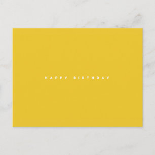 Simply Happy Birthday Postcard