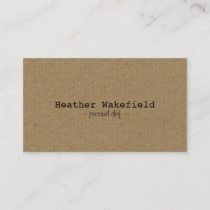 Simply Kraft Calling Card