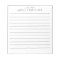 Simply Lined personalised notepad