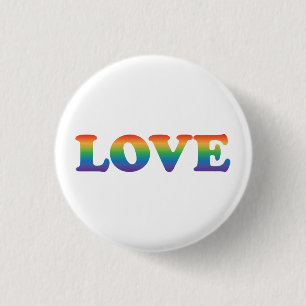 Simply LOVE LGBTQIA Rainbow Pride 3 Cm Round Badge