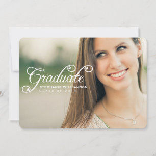Simply Lovely Photo Graduation Party Invitation