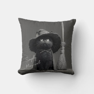 Simply Magical Witch Cat Cushion