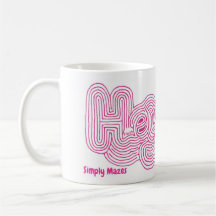 Simply Mazes "Hey" Maze Mug