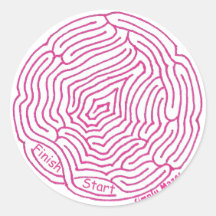 Simply Mazes Round Maze Sticker