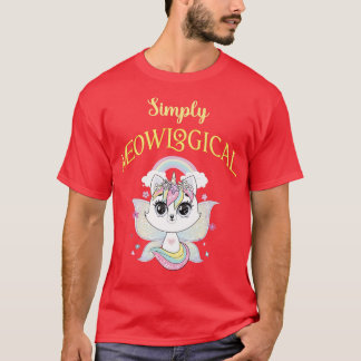 Simply meowlogical wings unicorn caticorn kitten a T-Shirt