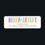 Simply Merry & Bright Holiday Address Labels<br><div class="desc">Add a finishing touch to your holiday mails with our chic and modern holiday address labels. Matching holiday cards,  holiday gift labels,  and more are available at berryberrysweet.com</div>