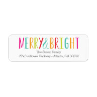 Simply Merry & Bright Holiday Address Labels