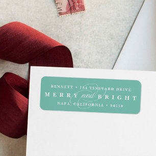 Simply Merry Mint Holiday Return Address
