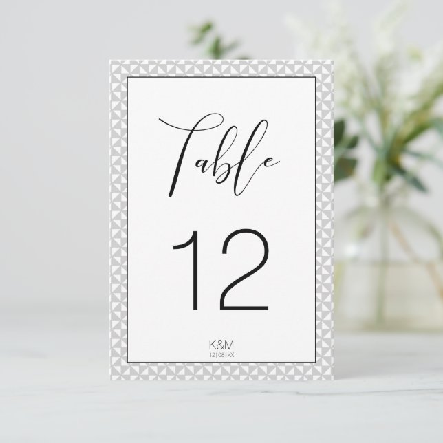 Simply Minimalist Table Numbers Black ID523 (Standing Front)
