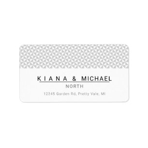 Simply Minimalist Wedding Black ID523 Label