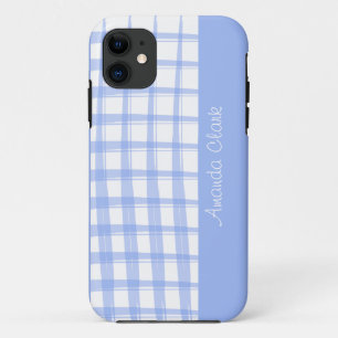 Simply Modern Blue Lattice Design iPhone 11 Case