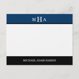 Simply Modern Graduation Thank You Cards (Navy)