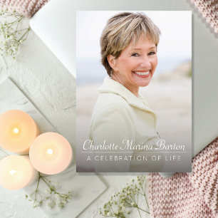 Simply Modern Photo Folded Program Programme