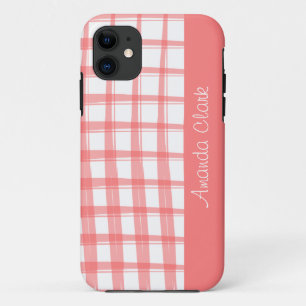 Simply Modern Red Lattice Design iPhone 11 Case