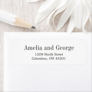 Simply Modern Return Address Labels