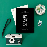 Simply Modern Save the Date<br><div class="desc">This simple,  yet modern save the date elegantly highlights the couples date! And,  you can customise to any colour!</div>