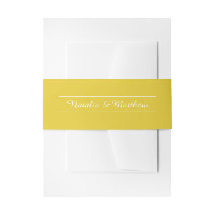 Simply Names Custom Colour Invitation Belly Band