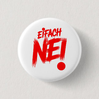 Simply no 3 cm round badge
