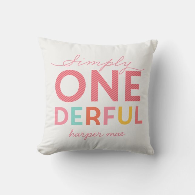SIMPLY ONEDERFUL WONDERFUL CUSHION (Front)