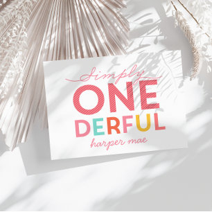 SIMPLY ONEDERFUL WONDERFUL INVITATION