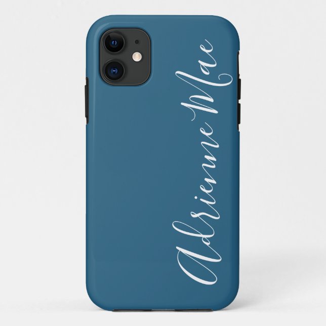 Simply Personalised Blue Green Case-Mate Case-Mate iPhone Case (Back)