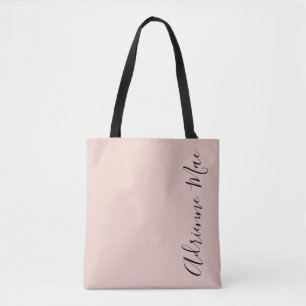 Simply Personalised Blush Pink Tote Bag