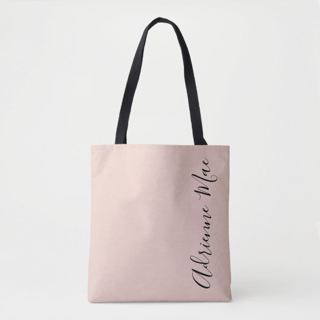 Simply Personalised Blush Pink Tote Bag (Front)