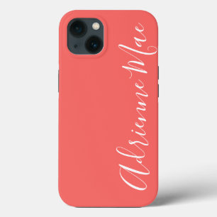 Simply Personalised Coral Blush Case-Mate iPhone 13 Case