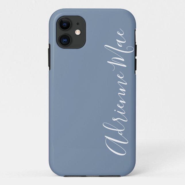 Simply Personalised Denim Blue Case-Mate iPhone Case (Back)