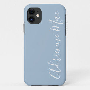 Simply Personalised Dusty Blue Case-Mate iPhone 11 Case