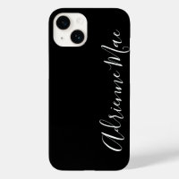 Simply Personalised Modern Script Black