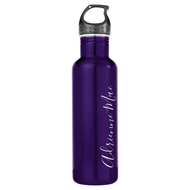 Simply Personalised Purple 710 Ml Water Bottle (Front)