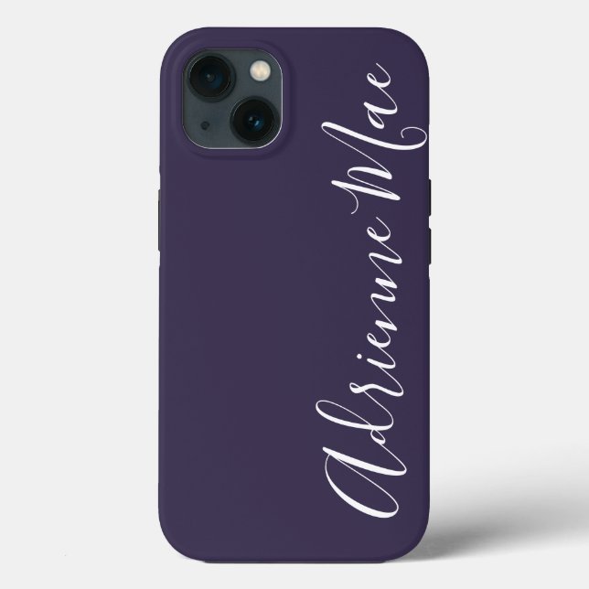 Simply Personalised Purple Case-Mate Case-Mate iPhone Case (Back)