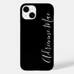 Simply Personalized Modern Script Black Case-Mate iPhone 14 Case