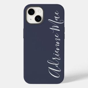 Simply Personalized Navy Blue Case-Mate iPhone 14 Case