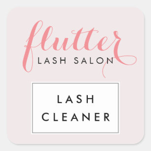 Simply Pink Lash Salon Lash Cleaner Stickers